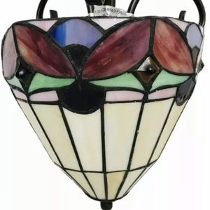 🌞90’s Stained Glass Large Ceiling Light Fixture